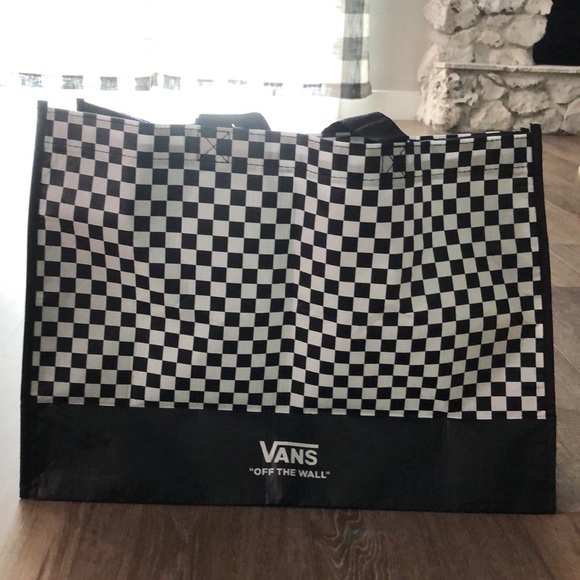 NWOT! - VANS “Off The Wall” Checkerboard Reusable Shopping Bag Tote - Picture 6 of 9
